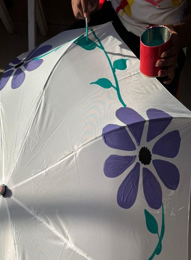 KITSTERS DIY Umbrella Painting Kit | Paint Your Umbrella - Fabric Acrylic Paints - Paint Brush | Birthday Gifting Items - Play Date | Activity for Kids & Adults | Detailed Video Workshop Included - Image 5